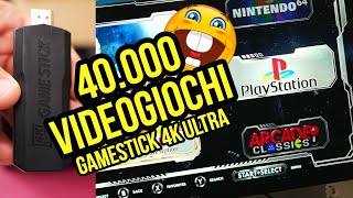 40000 VIDEOGIOCHI di TUTTE LE CONSOLE nella GAMESTICK 4K ULTRA  INCREDIBILE [upl. by Obaza733]