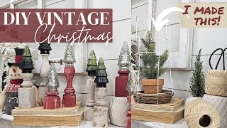 Christmas Thrift Flips DIY and Inspiration • Make your own cloche • wood spindle crafts [upl. by Eilsel754]