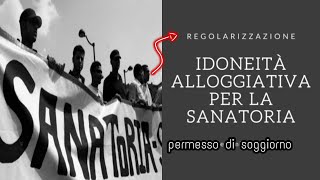 Regolarizzazione stranieri Idoneità alloggiativa per la sanatoria [upl. by Alcot]