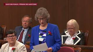 Senator Pat Duncan asks about the Canada Disability Benefit and Access to Healthcare [upl. by Nuahs]