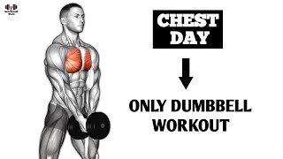 Best Chest Exercise at Gym Only Dumbbell Workout [upl. by Edin]