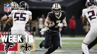 Atlanta Falcons vs New Orleans Saints  2023 Week 18 Game Highlights [upl. by Elysee]