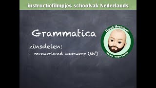 Grammatica zinsontleding  meewerkend voorwerp MV [upl. by Wandis]