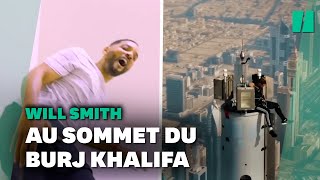 Will Smith s’est retrouvé au sommet du Burj Khalifa à Dubai et ça n’a pas été facile [upl. by Elsi]