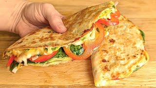 Incredibly Quick Breakfast Ready in 5 Minutes 2 easy and delicious tortilla recipes [upl. by Lukasz]