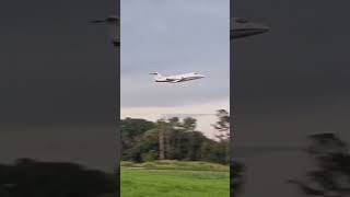 🛫🎧📣 Lear 55 takeoff from Acarigua Airport shorts [upl. by Rekcut]