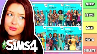 What Are The BEST Sims 4 Expansion Packs  Ranking Each Pack According to CAS Build and Gameplay [upl. by Lezned574]