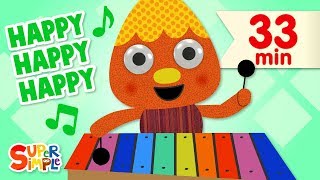 My Happy Song   More Kids Songs  Super Simple Songs [upl. by Charleton288]