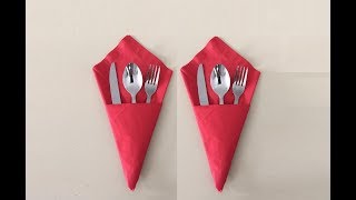 DIY Easy Napkin Folding by MadeByFate 6 [upl. by Brit139]