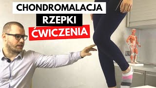 CHONDROMALACJA RZEPKI uszkodzenie chrząstki stawowej  TOP 3 Ćwiczenia [upl. by Pachston]