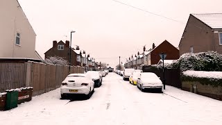 SnowCovered Streets Coventry Winter 2021 ⛄️❄️🌨 [upl. by Pugh788]