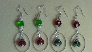 Tutorial Christmas Love Earrings Video 16 [upl. by Twitt]