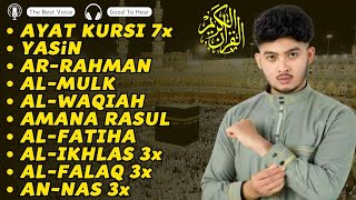 🔴Voix Paisible Ayat Kursi 7x Sourate Yasin Ar Rahman Waqiah Al Mulk Kahfi Ikhlas Falaq AnNas [upl. by Sidalg]