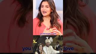 Alia reveals❤️her love marriage with ranbir she loves him much aliabhatt bollywood love kareena [upl. by Fronia]