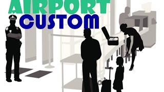 Important questions at the airport  Customs control  English conversation [upl. by Marylynne74]