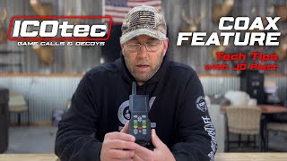 How to Use the Coax Feature on an ICOtec Game Call  Tech Tips [upl. by Pammi]