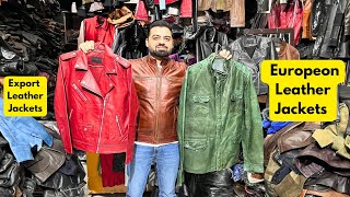 100 Original leather Jackets  Export Quality Leather Jackets  Russia and Europe leather jackets [upl. by Amaras]