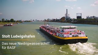 Stolt Ludwigshafen  das neue Niedrigwasserschiff für BASF [upl. by Alegnave]