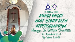 1700 WITA  PEMUDA MINGGU XX SETELAH TRINITATIS 13 Oktober 2024 [upl. by Llerol758]