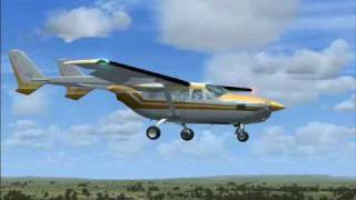 Cessna 337 Skymaster landing [upl. by Felder]