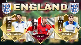 EPIC FULL ENGLAND SQUAD BUILDER  FIFA MOBILE 22 [upl. by Champaigne]