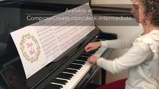 Deck the Hall Intermediate Piano Arrangement by Wendy Stevens [upl. by Ezarras319]