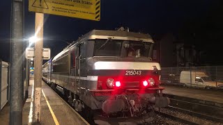 TER Normandie SNCF  Arrivée d’une V2N Normandie  BB15043 Multiservices à Vernon  Giverny [upl. by Gerkman]