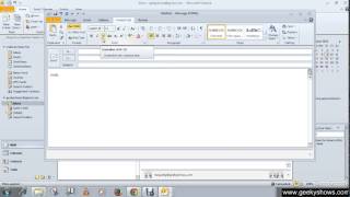 Microsoft Outlook 2010 Change Appearance of the E mail [upl. by Kere681]