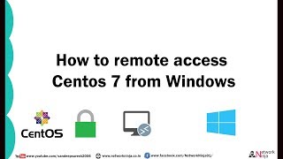 How to remote access Centos 7 from Windows [upl. by Ltsyrk]