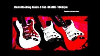 Blues Backing Track E flat Shuffle Eb 104bpm [upl. by Bibi431]