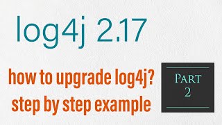 How to find Log4j version  step by step log4j update  Example  log4j vulnerability fix log4j [upl. by Tarttan]