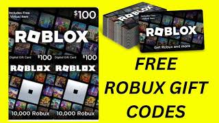 FREE ROBLOX GIFT CARD CODES 2024 UNUSED  Free Roblox Promo Codes UPDATE [upl. by Eniamraj645]