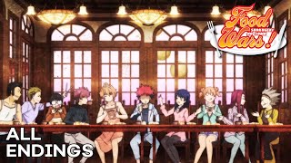 All Food Wars Endings [upl. by Yerffeg]