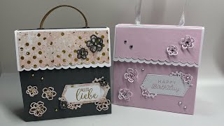 🛍️Stampin up Handtasche aus Papier basteln Geschenkidee aus Papier box basteln Geldgeschenk🛍️ [upl. by Olonam549]