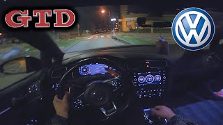 2018 GOLF 7 GTD 20 DSG 184 HP NIGHT Drive Pov 4k [upl. by Cathrine200]