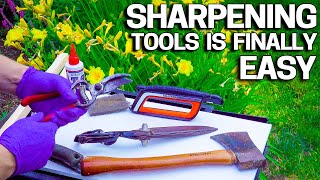 How to Sharpen Pruners amp Garden Tools EASY  Sharpal Review [upl. by Notsirk]