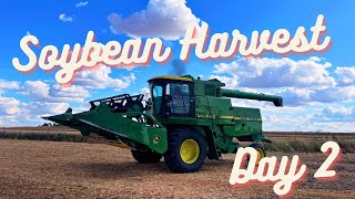 Soybean Harvest Day 2… and this happens FIXED [upl. by Eidnalem828]