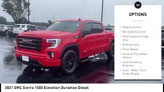 2021 GMC Sierra 1500 Elevation Duramax Diesel Used 39035A [upl. by Namolos753]