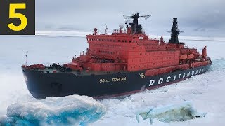 5 Ice Breaking Ships Braving the Arctic Circle [upl. by Mullane]