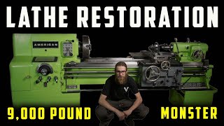 LARGE Lathe Restoration [upl. by Adnawaj395]