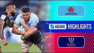 Super Rugby Pacific 2024  Waratahs v Rebels  Round 6 Highlights [upl. by Lynnea337]