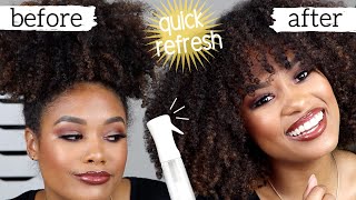 how I quickly refresh my curls during the week  natural hair tutorial [upl. by Marsh]