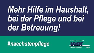 Mehr Hilfe im Haushalt bei der Pflege und bei der Betreuung [upl. by Anuayek]