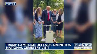 Fresh controversy brews over Trump’s Arlington National Cemetery visit [upl. by Tully]