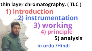 thin layer chromatography  TLC  explained in urduHindi [upl. by Behre]