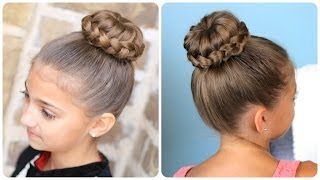 Lace Braided Sophia Lucia Bun  Updo Hairstyles [upl. by Eittah710]