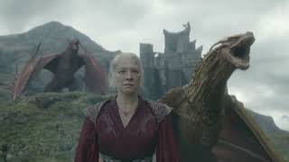 Rhaenyra amp 3 dragons confront Aemond amp Vhagar Scene  House of the Dragon S02E07 [upl. by Tybalt]