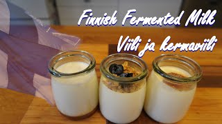 Finnish Fermented Milk  Viili ja kermaviili [upl. by Nnaacissej]