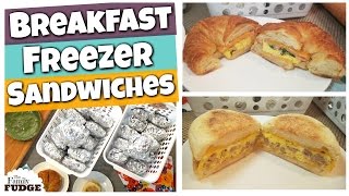 BREAKFAST FREEZER MEALS  2 Breakfast Sandwiches  Tutorial [upl. by Kirsten]