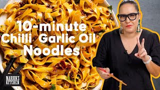 10minute spicy noodle challenge🔥 will I make it  Chilli Oil Noodles  Marions Kitchen [upl. by Anij]